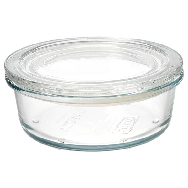 IKEA 365+ - Food container with lid, glass, 400 ml