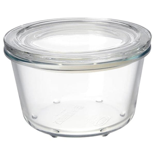 IKEA 365+ - Food container with lid, glass, 600 ml