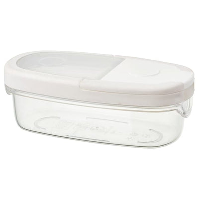 IKEA 365+ - Dry food container/lid, transparent/white, 0.3 l - best price from Maltashopper.com 80066718