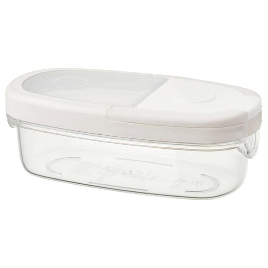 Ikea IKEA 365+ - Dry food jar with lid, transparent/white, 0.3 l