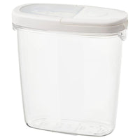 IKEA 365+ - Dry food jar with lid, transparent/white, 1.3 l - best price from Maltashopper.com 80066723