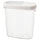 IKEA 365+ - IKEA 365+ Dry food jar with lid, transparent/white, 1.3 l
