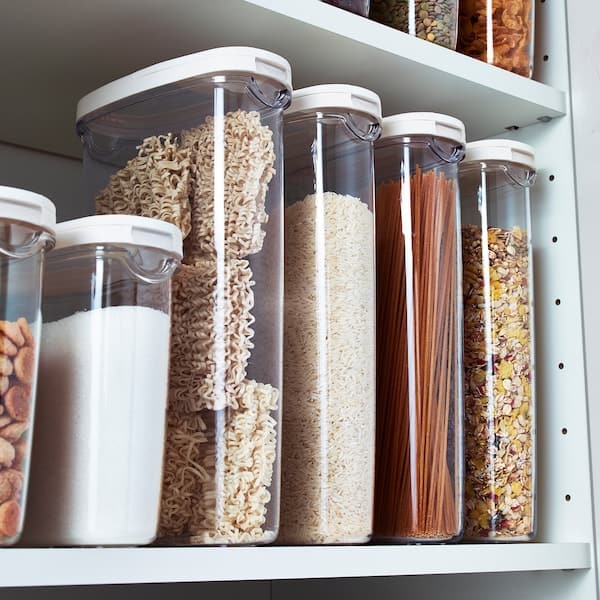 Ikea IKEA 365+ - Dry food jar with lid, transparent/white, 2.3 l