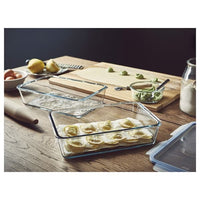 IKEA 365+ - Food container, large rectangular/glass, 3.1 l - best price from Maltashopper.com 80393131