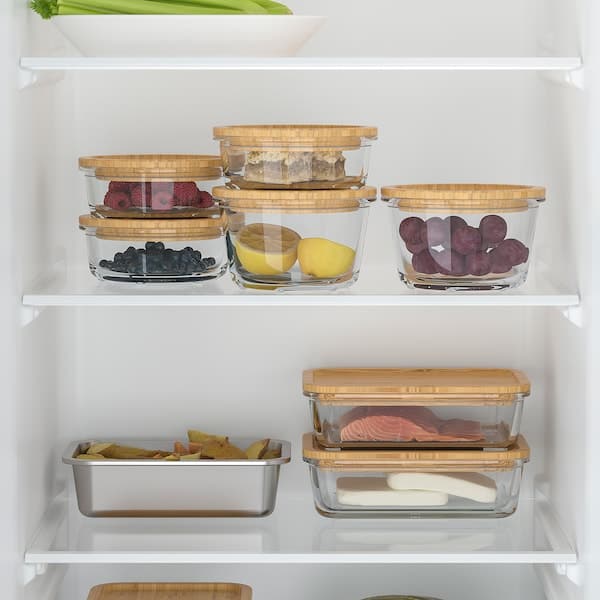 Ikea IKEA 365+ - Food container, rectangular/stainless steel, 1.0 l