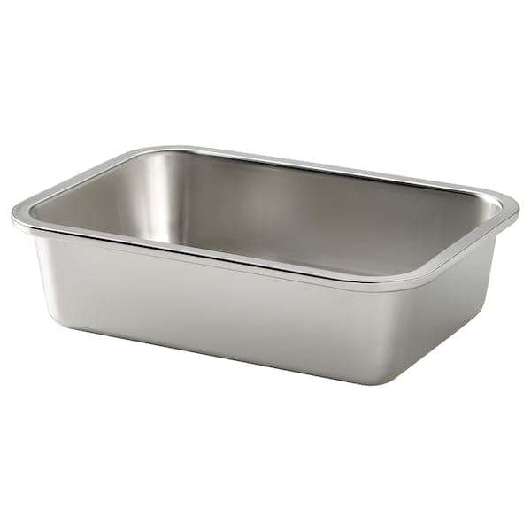 Ikea IKEA 365+ - Food container, rectangular/stainless steel, 1.0 l