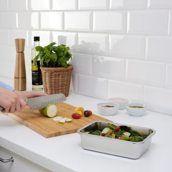 Ikea IKEA 365+ - Food container, rectangular/stainless steel, 1.0 l