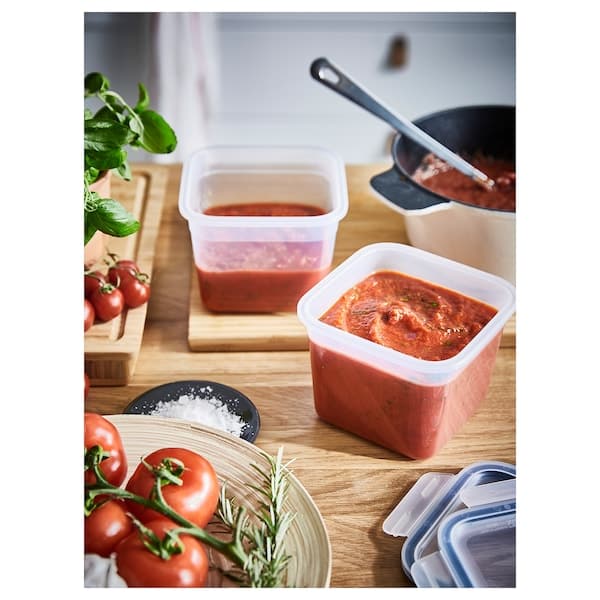 Ikea IKEA 365+ - Food container, square/plastic, 1.4 l