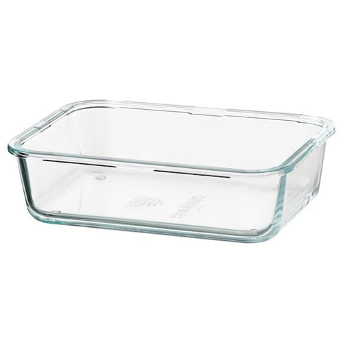 IKEA 365+ - Food container, rectangular/glass, 1.0 l