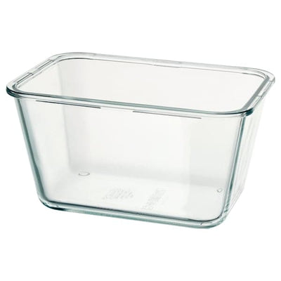 IKEA 365+ - Food container, rectangular/glass, 1.8 l - best price from Maltashopper.com 70359203