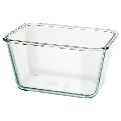 IKEA 365+ - Food container, rectangular/glass, 1.8 l