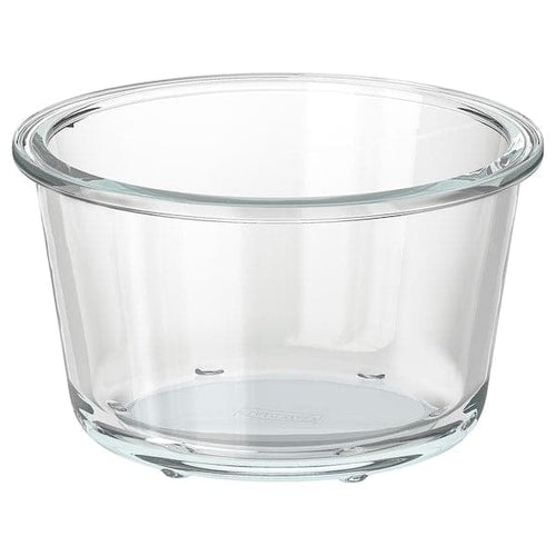 IKEA 365+ - Food container, round/glass, 600 ml