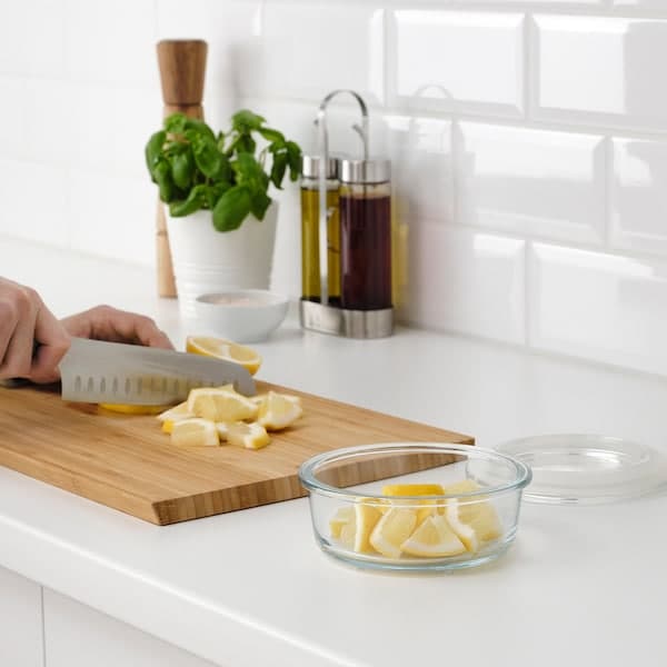Ikea IKEA 365+ - Food container, round/glass, 400 ml