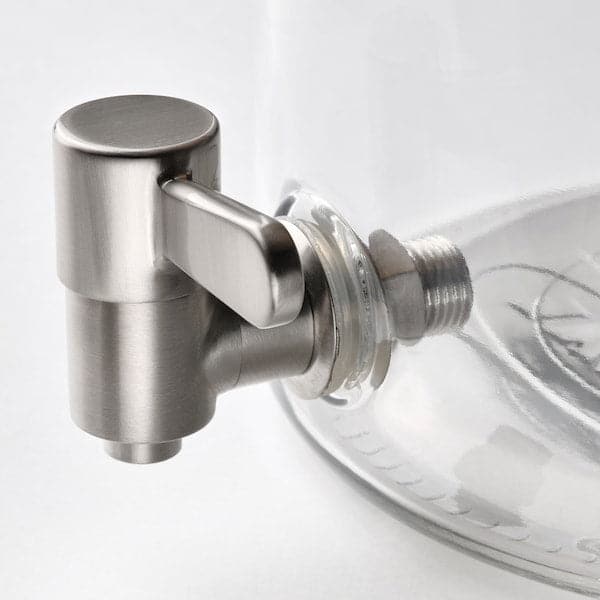 IKEA 365+ - Jar with tap, bamboo/clear glass