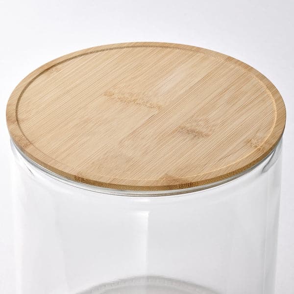 Ikea IKEA 365+ - Jar with tap, bamboo/clear glass, 4 l