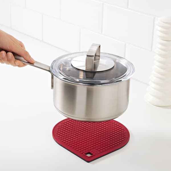 Ikea IKEA 365+ GUNSTIG - Pot stand, magnetic, red/dark grey