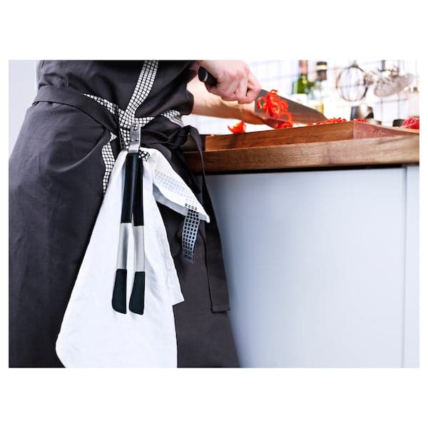 Ikea IKEA 365+ HJÄLTE - Cooking tweezers, stainless steel/black