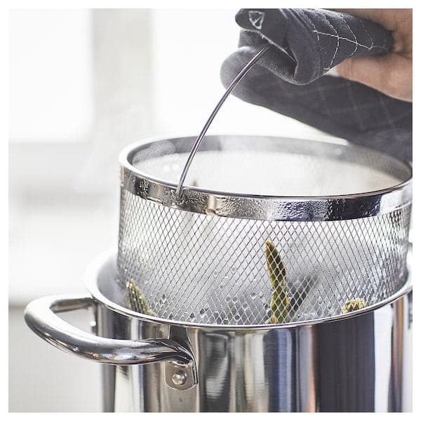 IKEA 365+ - Pot with insert, stainless steel, 5.0 l