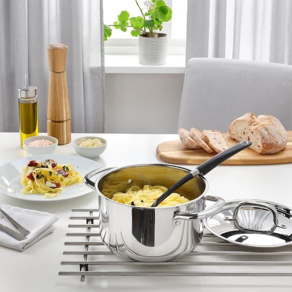 IKEA 365+ - Pot with lid, stainless steel, 3.0 l - best price from Maltashopper.com 90484244