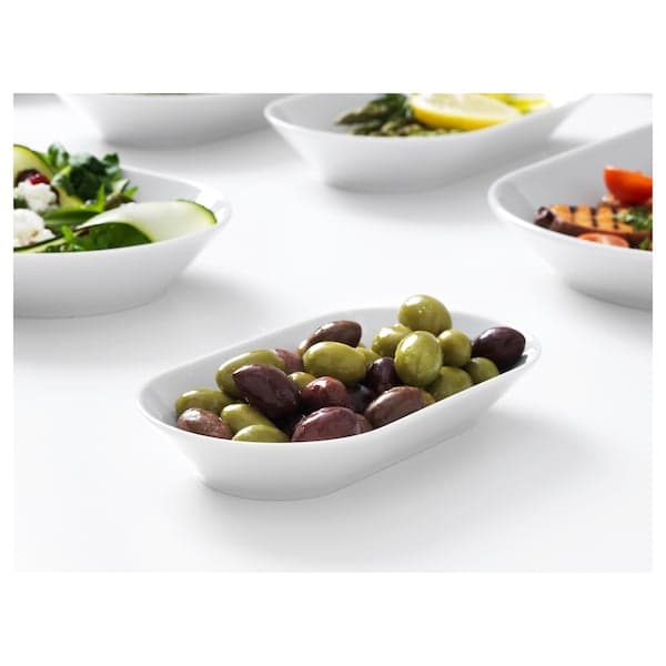 Ikea 365+ Serving plate - white 19x10 cm , 19x10 cm
