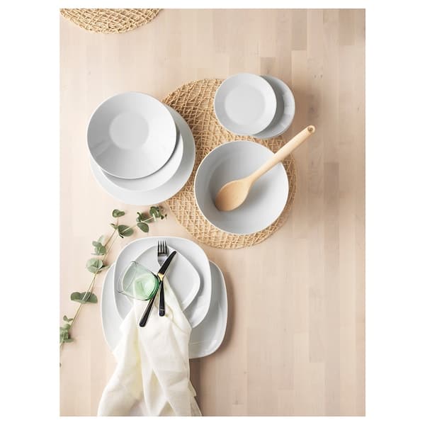 Ikea IKEA 365+ - Deep plate/bowl, angled sides white, 22 cm