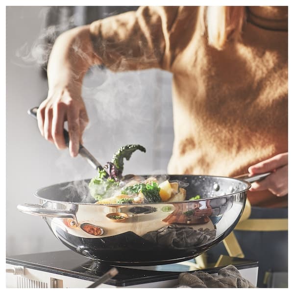 HEMKOMST Frying pan, stainless steel/non-stick coating, 11 - IKEA
