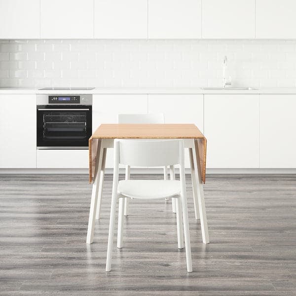 IKEA PS 2012 / JANINGE - Table and 4 chairs, bamboo/white, 138 cm - best price from Maltashopper.com 69161482
