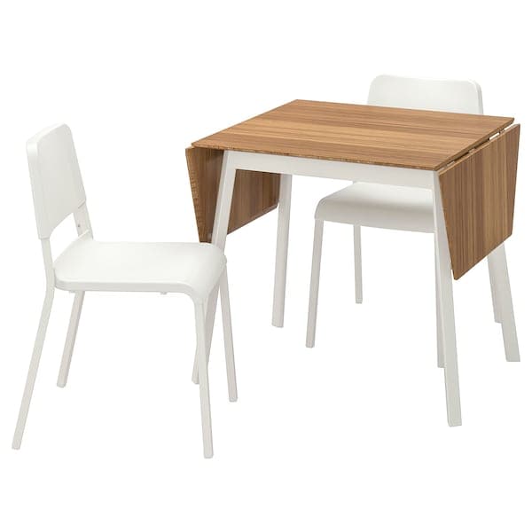 IKEA PS 2012 / TEODORES - Table and 2 chairs, bamboo white/white