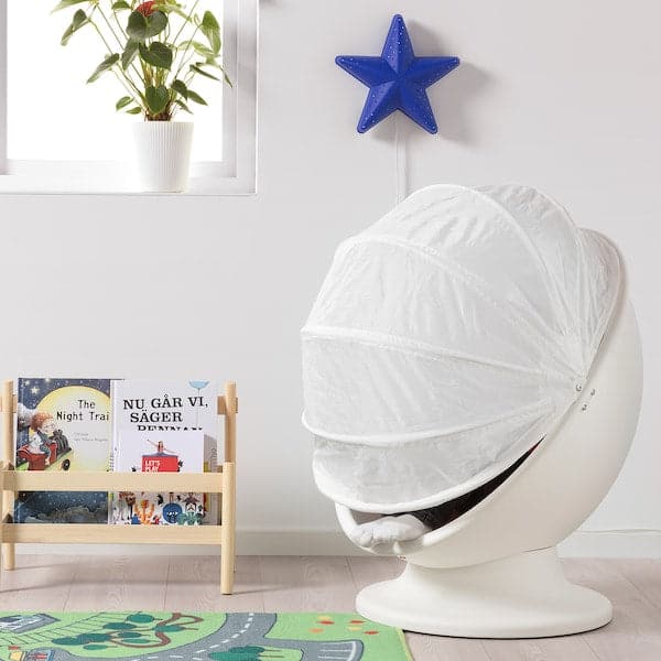 IKEA PS LÖMSK - Swivel armchair, white/red , - Premium Chairs from Ikea - Just €103.99! Shop now at Maltashopper.com