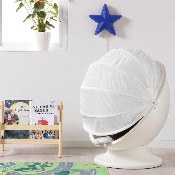 Ikea IKEA PS LÖMSK - Swivel armchair, white/red