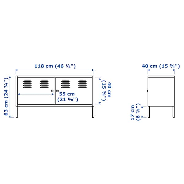 Ikea IKEA PS - Cabinet, white, 119x63 cm
