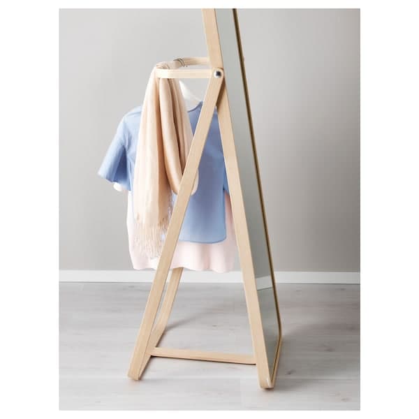 Ikea IKORNNES - Standing mirror, ash, 52x167 cm
