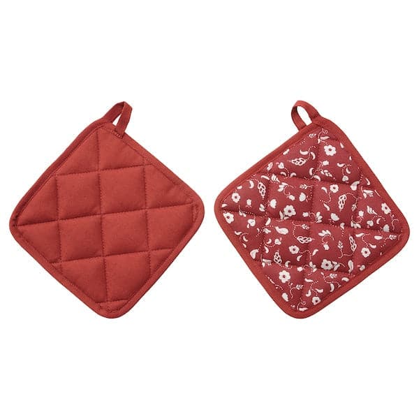 INAMARIA - Pot holder, patterned/red, 19x19 cm - best price from Maltashopper.com 30493086