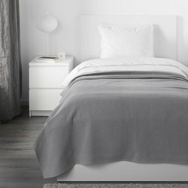 INDIRA - Bedspread, grey, 150x250 cm - best price from Maltashopper.com 00389072