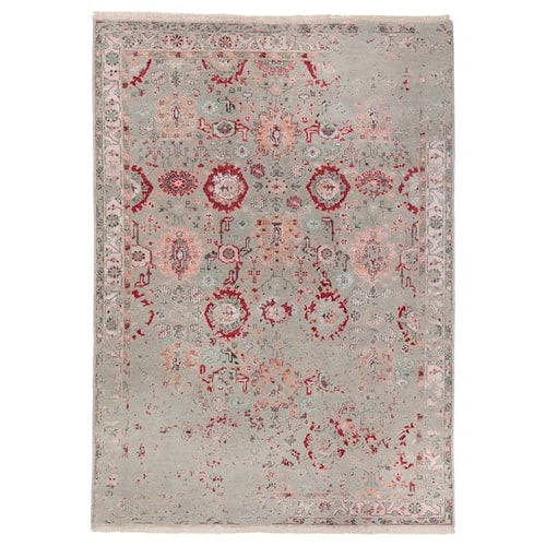 INDO AGRA FLORAL DISTRESSED - Carpet, long pile , 170x240 cm
