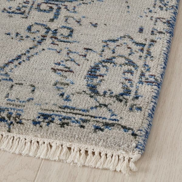 INDO AGRA ORCHARD Carpet, long hair - grey/floral pattern 170x240 cm , 170x240 cm - best price from Maltashopper.com 70506020