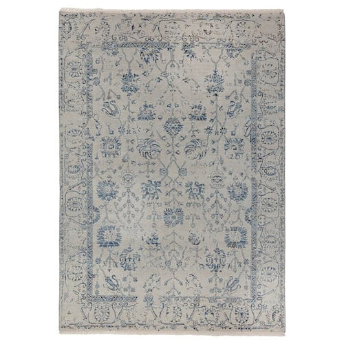 INDO AGRA ORCHARD Carpet, long hair - grey/floral pattern 170x240 cm , 170x240 cm