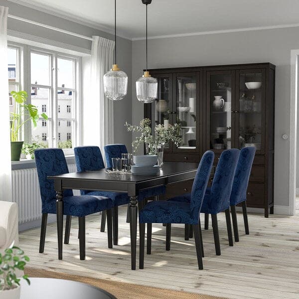 INGATORP / BERGMUND - Table and 4 chairs , 155/215 cm - best price from Maltashopper.com 49428958