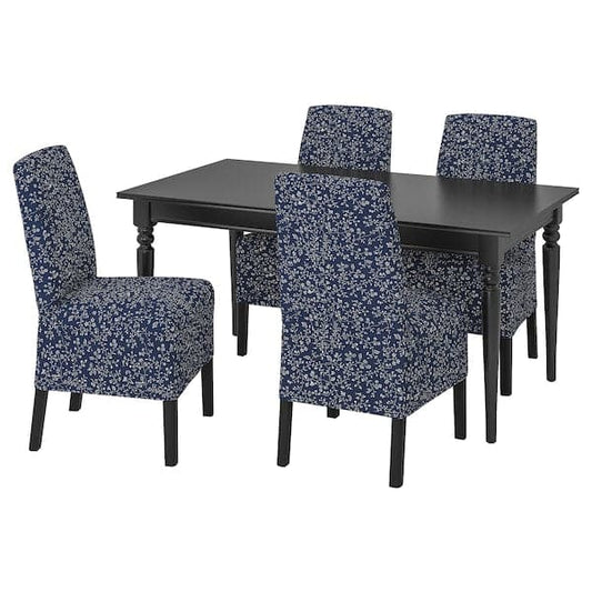 INGATORP / BERGMUND - Table and 4 chairs , 155/215 cm - best price from Maltashopper.com 89408270