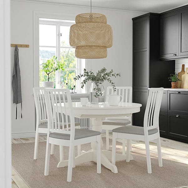 INGATORP / EKEDALEN - Table and 4 chairs , 110/155 cm - best price from Maltashopper.com 19482701