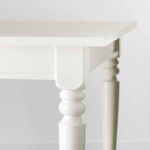 Ikea INGATORP / INGOLF - Table and 4 chairs, white, 155/215 cm