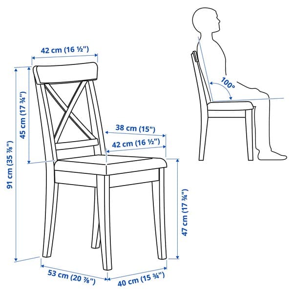 INGATORP / INGOLF - Table and 6 chairs , 155/215 cm - best price from Maltashopper.com 39482804