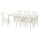 INGATORP / INGOLF - INGATORP / INGOLF Table and 6 chairs, white/white, 155/215 cm