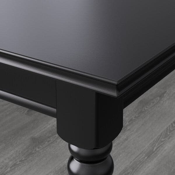 INGATORP / INGOLF - Table and 6 chairs, black/brown-black, 155/215 cm - best price from Maltashopper.com 49296887