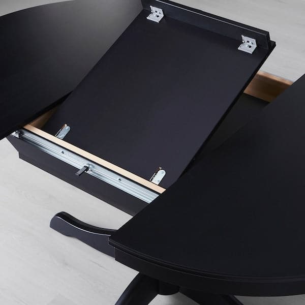 INGATORP / INGOLF - Table and 6 chairs, black/brown-black, 110/155 cm - best price from Maltashopper.com 49483308