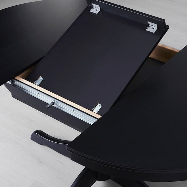 Ikea INGATORP / INGOLF - Table and 6 chairs, black/brown-black, 110/155 cm