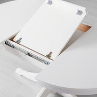 INGATORP / SKOGSBO - Table and 4 chairs, white white/dark brown, 110/155 cm - best price from Maltashopper.com 99515095