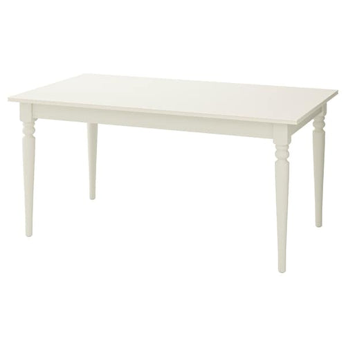 INGATORP - Extendable table, white, 155/215x87 cm