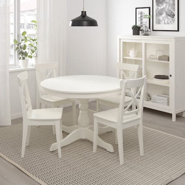 INGATORP - Extendable table, white, 110/155 cm - best price from Maltashopper.com 40217069