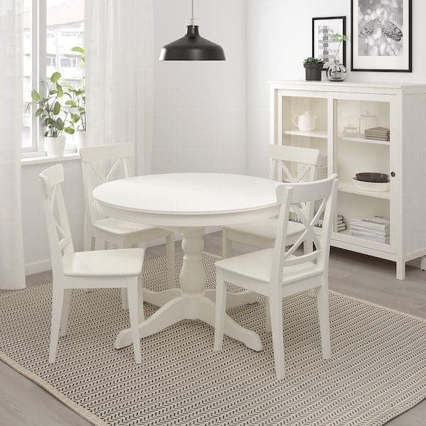 Ikea INGATORP - Extendable table, white, 110/155 cm